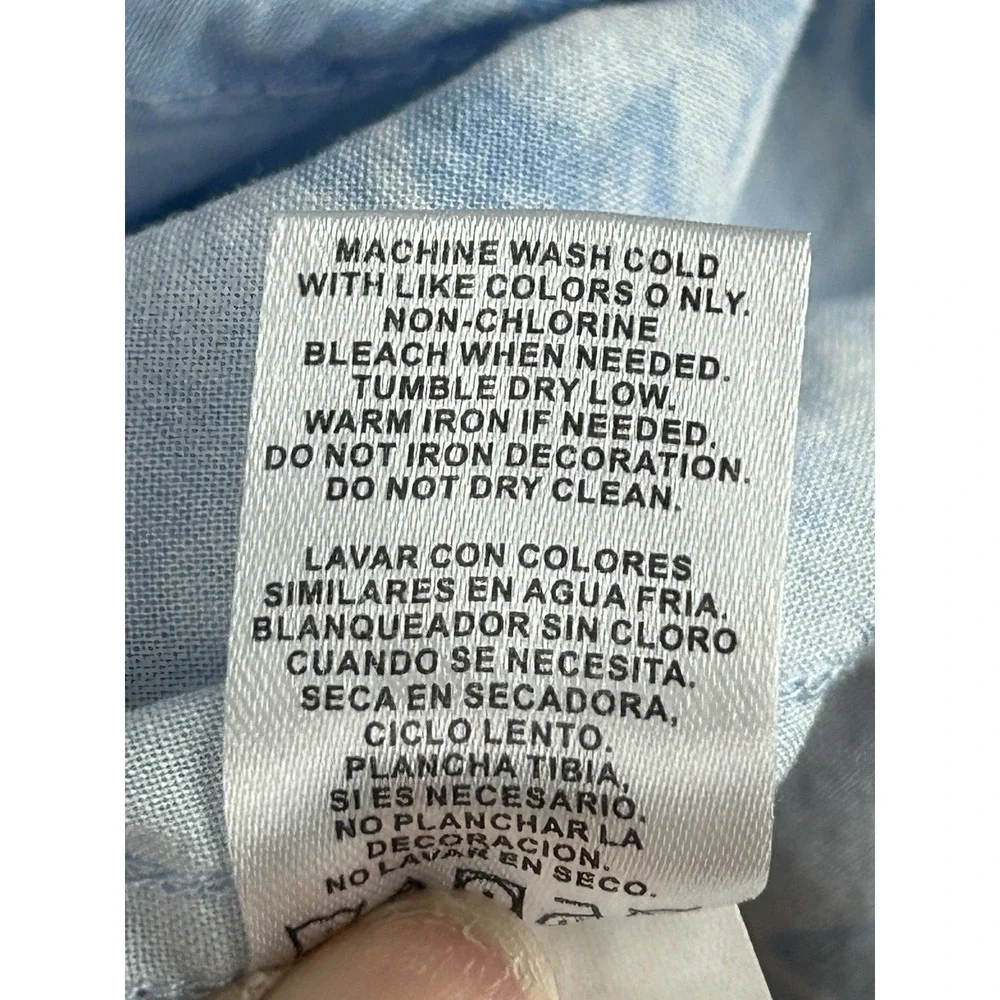 Ocean Current Hawaiian‎ Shirt Short Sleeve Button Down Blue Size XL - Picture 11 of 14